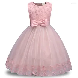 Girl Dresses Kid Girls Lace Princess Petals Dress Children Ball Gown Formal Birthday Party For Toddler Clothes