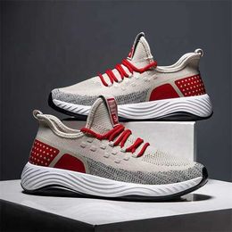 HBP Non-Brand Fashion knitted Upper mens sport trainers Breathable Sneakers Men Sports Shoes