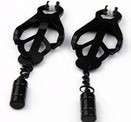 Black Metal Nipples Clamps Breast Clips Bondage Slave Flirting Toys In Adult Games Couples Sex Toys For Women And Men6068587