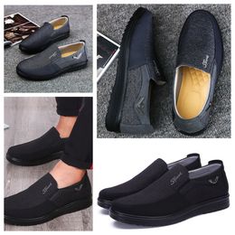 Shoes GAI sneakers sports Cloth Shoes Men's Single Business Low Top Shoes Casual Soft Sole Slippers Flat soled Mens Shoes Black comfort soft big sizes 38-50