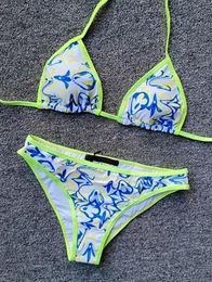 Designer Bikini for women Beach tight sexy Split and one-piece Fashion Bikini letter print swimsuit set Size S-XL