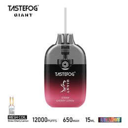 Tastefog Giant Disposable Vape Box Device 12000 Puff with RGB LED Rechargeable 650mAh Battery