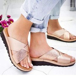 Slippers Comemore Sequins Big Size Flat Sandals Female Spring Summer Solid Colour Ladies Sandal Shoes Flip Flops Woman 2024 Trend 43