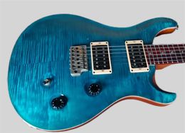 2002 REED CUSTOM 24 FLAME TOP BLUE AWESOME PLAYER!! SUPER VERSATILE AXE w NICE TOP!! guitar