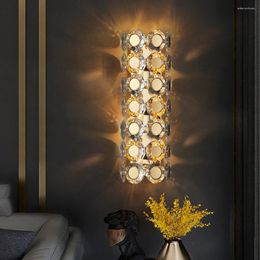 Wall Lamp Luxury Led Crystal For Living Room Bedroom Modern Home Decoration Sconce Gold Creative Cristal Lighting Fixture