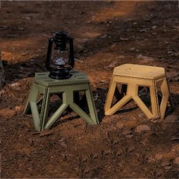 Survival Outdoor Portable Folding Stool High Loadbearing Handle Design Durable Mini Chair Fishing Stool Square Stool Maza Camping Stool