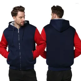 Men's Hoodies Parkas Streetwear Harajuku Classic Jacket Warm Thicken Fleece Outdoor Basic Winter Coat