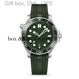 Titanium watch AAAAA New Model Green Gd Men Diver Mens Ceramic Bezel Luxury Watch Watches Origina Automatic Mechanical Movement 300m Master Montre montredelu