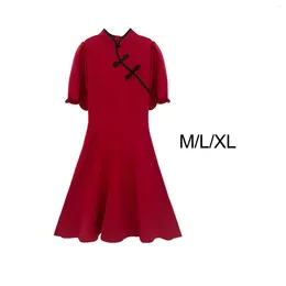 Casual Dresses Womens Smock Dress Qipao Comfortable Elegant Breathable Knee Length For Wedding Daily Wear Dating Vacation Anniversary