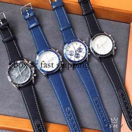 Fashion o m e g Designer a Watches Wristwatch Luxury Leisure Men's Business Watch Steel Case Belt Simple Temperament montredelu 774