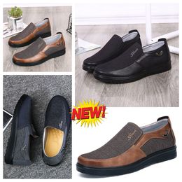 Shoes GAI sneakers sports Cloth Shoes Men Singles Busines Classic Top Shoe Casual Soft Sole Slipper Flat Leather Men Shoes Black comfort soft size 38-50