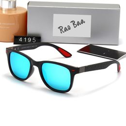 2024 Fashion Men Sunglasses Classic Brand Retro Sunglasses Bands Designer Eyewear Ray Metal Frame Designers Sun Glasses Bans Woman AJ 4195 with box lenses Black