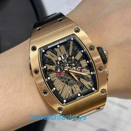 Famous Fancy Watch RM Wristwatch Series Rm037 18k Rose Gold Wristwatch