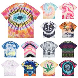 Designer Men's T-shirt Spring summer American fashion brand color printed high quality loose round neck short sleeve T-shirt Size S-XL