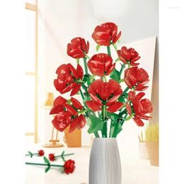 Decorative Flowers Simulated Bouquet Toy Desktop Decoration Creative Office Home DIY Flower Arrangement Decorations Valentine's Day Gifts