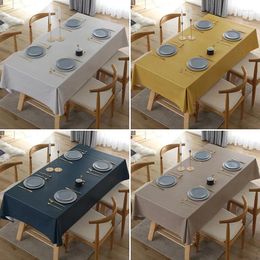 Table Cloth C323Simple Tablecloth Waterproof Oil-proof Anti-scalding No-wash Household Coffee Rectangular Desk Mat