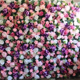 Decorative Flowers 10pcs/lot Artificial Rose Peony 3D Flower Wall Wedding Backdrop Decoration Balls For Table Centerpiece TONGFENG