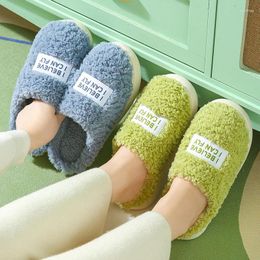 Slippers Soft Plush Women House Warm Couple Winter Indoor Shoes Cloud Slipper Thick Platform Fluffy Home Cotton Slides