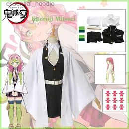 cosplay Anime Costumes Kanroji Mitsuri the demon plays the role of Kimetsu no Yaiba. Halloween arrives for women in adult clothing and degenerates into DonnaC24321