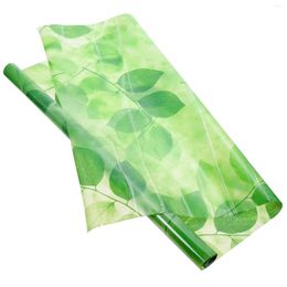 Window Stickers Green Leaf Frosted Film Waterproof Decal Adhesive Door Decor Glass Sticker Pet Office