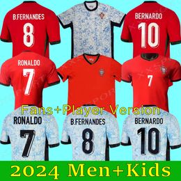 24 25 Euro Portuguesa Portugal Soccer Jerseys RUBEN RONALDO Portugieser Portuguese 2024 Football En And Kids Player Fans Version Shirt Kits Child World Cup 20