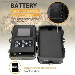 Hunting Trail Cameras Suntekcam HC-801A hunting camera with 5000Mah lithium battery 16MP 64GB trail camera IP65 Photo Tra 0.3s 940nm wild camera Q240321