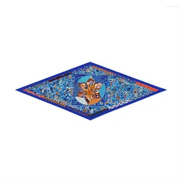 Scarves Diamond Scarf Cashew Floral Print Brand Silk Wraps Women Luxury Bandana Headband Lady Hijabs Foulards Neckerchief Shawls