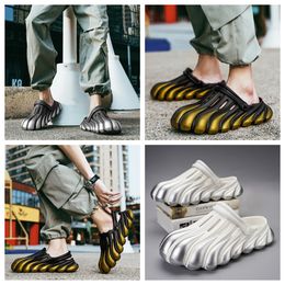 Painted Five Claw Golden Dragon EVA Hole Shoes with a Feet Feeling Thick Sole Sandals Summer Beach Men's Shoes Toe Wrap Breathable GAI breathe freely Eva Beach size 40-45