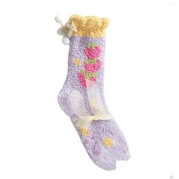 Sports Socks Coral Veet Womens Are Cute And Sweet. Winter Thickened Medium Tube Floor Seep Drop Delivery Outdoors Athletic Outdoor Acc Otmaz