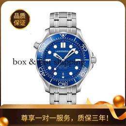 a Watches Wristwatch Luxury Fashion Designer o m e g Authentic Swiss Lanxin Track Automatic Mechanical Watch Diving Seahorse 300 Plate mo 81