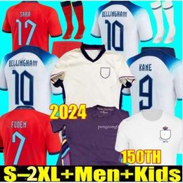 24 25 Englands Soccer Jerseys SAKA RASHFORD KANE FODEN STERLING 22 23 24 GREALISH MOUNT BELLINGHAM TRIPPTIER GALLAGHER STONES WALKER Men Kids Kit Set Football 21