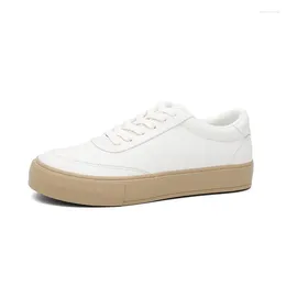 Casual Shoes Male Leather Student Sports Versatile Board Little White Comfortable Sneakers Lightweight Walking For Men