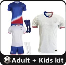fans Player USAS PULISIC Soccer Jerseys 2024 2025 Copa America 24 25 Home Away Men Kids kit Football Shirts SMITH ADAMS MORGAN BALOGUN 16-4XL