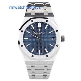 Modern Functional Wristwatch AP Wrist Watch Royal Oak Series 15500ST Blue Plate Steel King dial 41mm Mens Automatic Mechanical Calendar Watch