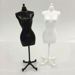 hairdressing head Jewellery Packaging 4Pcs 2 Black 2 White Female Mannequin For Doll Monster Bjd Clothes Diy Display Birthday Gift331f