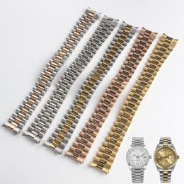 Watch Bands 13 17 20 21mm Accessories Band FOR Date-Just Series Wrist Strap Solid Stainless Steel Arc Mouth Bracelet277q