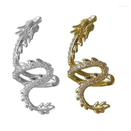 Clip-On Screw Back Backs Earrings Dragon Inspired Ear Cuff Individualized Cuffs Exquisite Wrap Clips Charm 4Xbf Drop Delivery Jewelry Ottl7