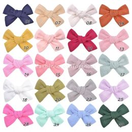 20 Colours Baby Hair Clips Barrettes Kids Cotton barrette Toddler Wrapped Hairpins Clippers Girls headwear Accessories for Children