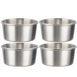 Plates Stainless Steel Sauce Cups Seasoning Dish Dipping Bowl Sushi Vinegar Soy Appetizer Tray Condiment Container Kitchen Tools