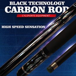 HighQuality Carbon Fiber Billiard Cue Stick with Laser Watermark Craftsmanship and Metal Interface Fast Accurate Ss 240311