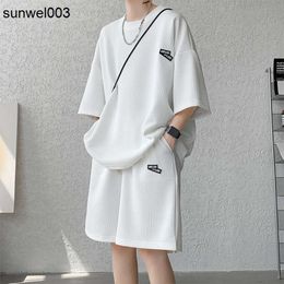 Designer Summer Suit Cool T-shirt Shorts Two-piece Breathable New Ice Silk Products Listed Explosions. Nxyq