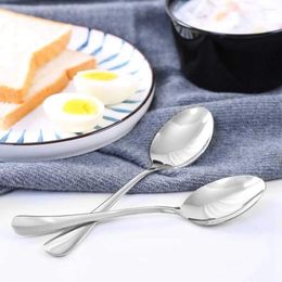 Coffee Scoops Extra-Fine Stainless Steel Cooking Dessert Honey Mixing Seasoning Spoon Scoop Kitchen Tool