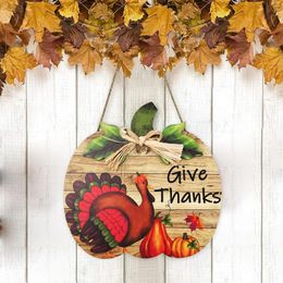 Party Decoration Thanksgiving Door Hanging Sign Unique Shape Fall Farmhouse Decorations Suitable For Indoor Outdoor Holiday Home