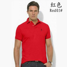 Top men's fashion pony brand Polo shirt England quick drying wrinkle resistant cotton short sleeved new summer tennis cotton t-shirt Asian size