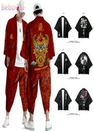 20 Styles Suit Plus Size 4XL 5XL 6XL Chinese Japanese Samurai Harajuku Kimono Cardigan Women Men Cosplay Yukata Tops Pants Set X073850343