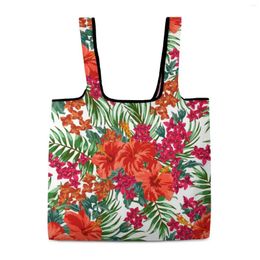 Shopping Bags Customised Portable Bag Plain Cloth Large Capacity Folding Zipperless Tote Grocery Organisation Custom Pattern