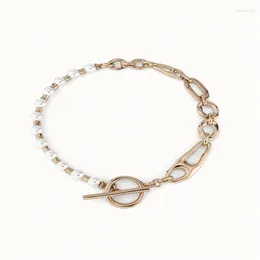 Chains 2024 Spain Unode 50 Jewellery European And American Design Sense Pearl Chain Splicing Necklace Versatile Women's Accessories