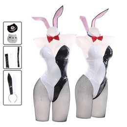 cosplay Anime Costumes Dangarompa 2 role-playing Monokuma black and white bear to sexy rabbit girl set with ears female Halloween party uniformC24321