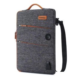 Laptop Cases Backpack Domiso 11 13 14 15.6 17.3 Inch Waterproof Bag Polyester With Usb Charging Port Headphone Hole Notebook Sleeve Dr Otyd2