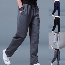 Spring Joggers Men Sweatpants Sportswear Knit Tracksuit Sports Pants Trousers Stretch Yoga Straight Leg Gym Workout